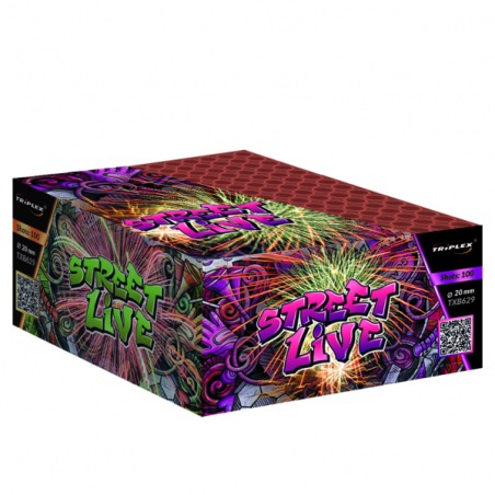 TXB629 Wyrzutnia Fajerwerków STREET LIVE - 100 strzałów 20mm