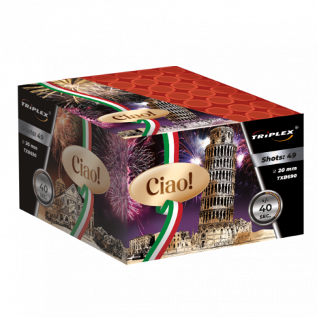 TXB690 Wyrzutnia Fajerwerków CIAO! F2 - 49 strzałów 20mm