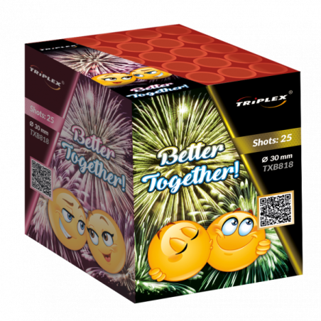 TXB818 Wyrzutnia Fajerwerków BATERIA BETTER TOGETHER! - 25 strzałów 30mm