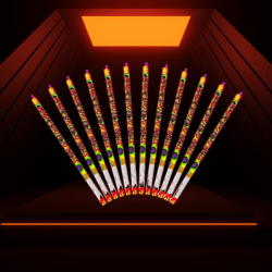 Rzymskie Ognie TXC494 - 12 sztuk, 10 strzałów | Ciche Fajerwerki
