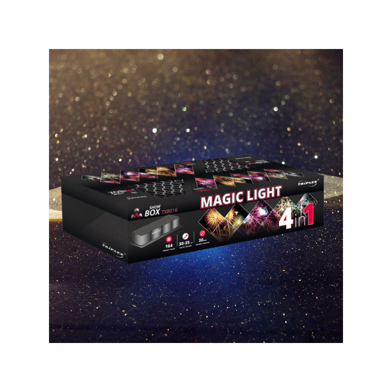 TXB016 Wyrzutnia Fajerwerków Magic Light - 164 strzały 30mm
