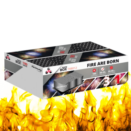 Wyrzutnia Fajerwerków 190 Strzałów TXB012 Fire Are Born | Mix Kalibrów