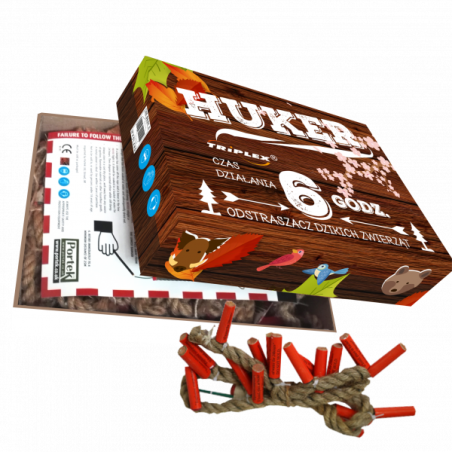 XP1001 Sznury Hukowe ODSTRASZACZ DZIKICH ZWIERZĄT - HUKER 12 petard x 12 kompletów