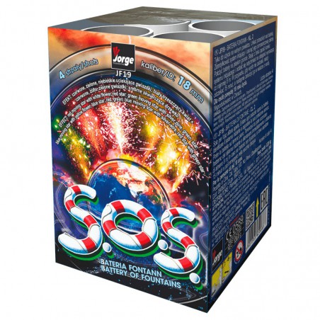 JF19 Wyrzutnia Fajerwerków S.O.S. - 4 Efekty 18mm