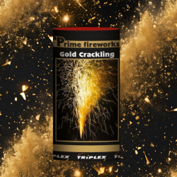 TXF183 Fajerwerki Wulkan Fontanna Gold Crackling - 1 sztuka