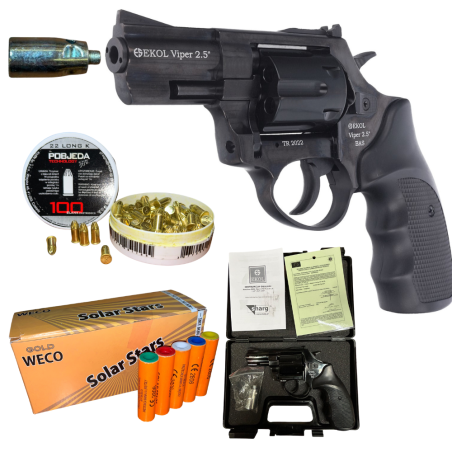 Rewolwer Hukowy 6mm Alarmowy Bez Zezwolenia Ekol Viper 2.5” .22L