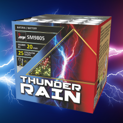 Wyrutnia Fajerwerków Jorge - SM9805 Thunder Rain - 25 Strzałów 17mm