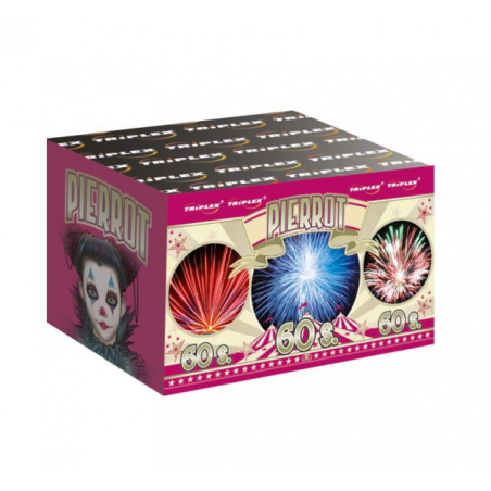 TXB336 Wyrzutnia Fajerwerków Pierrot/Voyager - 60 strzałów 25mm