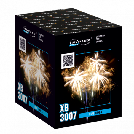 XB3007 Wyrzutnia Fajerwerków Final Cake 4 - 25 strzałów 30mm