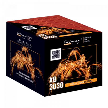 XB3030 Wyrzutnia Fajerwerków Brocade Crown Waterfall - 49 strzałów 30mm