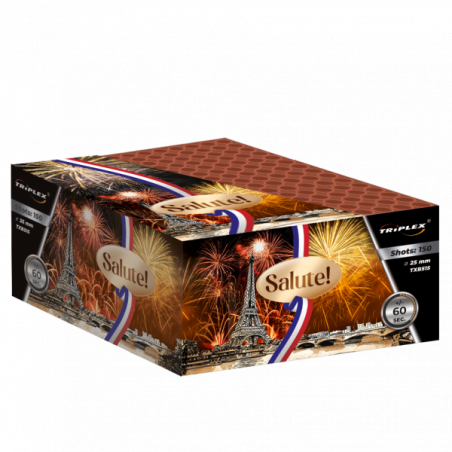 TXB515 Wyrzutnia Fajerwerków SALUTE!  - 150 strzałów 20mm