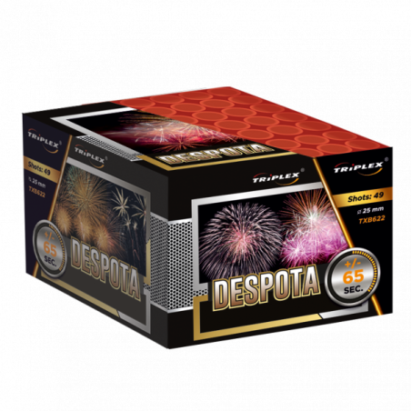 TXB622 Wyrzutnia Fajerwerków DESPOTA  - 49 strzałów 25mm