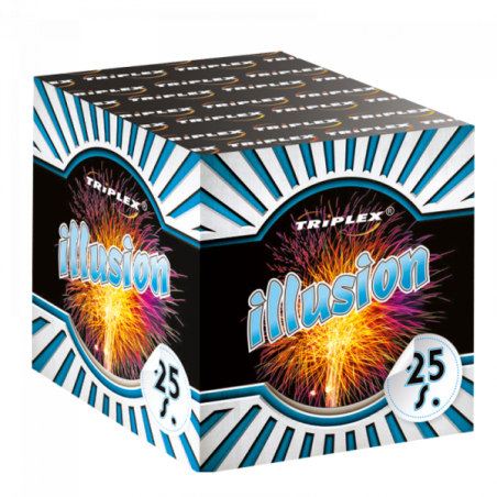 TXB1041 Wyrzutnia Fajerwerków ILLUSION - 25 strzałów 20mm