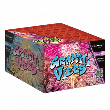 TXB740 Wyrzutnia Fajerwerków GRAFFITI VIBES - 49 strzałów 20mm