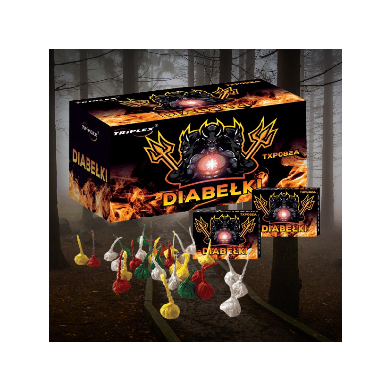 TXP082A Diabełki Fajerwerki Kolorowe - 500 sztuk TXP082A Diabełki Fajerwerki Kolorowe - 500 sztuk