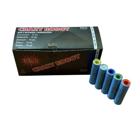 RACE PISTOLETOWE Crazy Robot POTRÓJNY EFEKT GWR10 - 50 sztuk