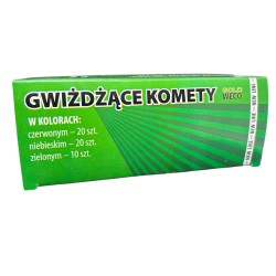 RACE PISTOLETOWE GWIŻDŻĄCE KOMETY KOLOROWE SYGNAŁOWE GWR40 - 10 SZTUK