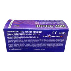 RACE PISTOLETOWE KOLOROWE COLOR - WHITE GWR30 GOLD WECO 10 SZTUK