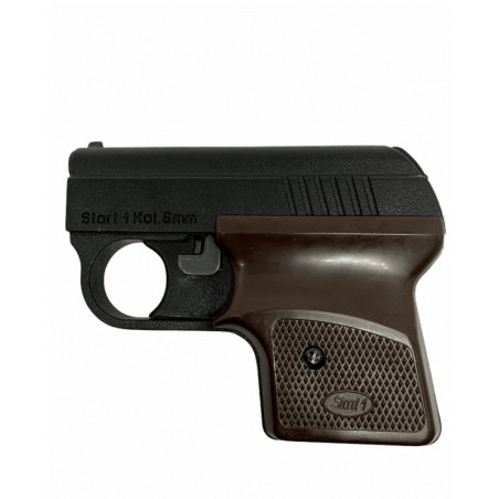 PISTOLET HUKOWY START 1 BRĄZOWY + NABOJE + RACE + KABURA + OLEJ
