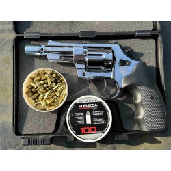 Rewolwer Hukowy 6mm BAS Voltran EKOL Viper 2.5 cala SHINY CHROME + 100 SZTUK AMUNICJI + 50 RAC GWR20