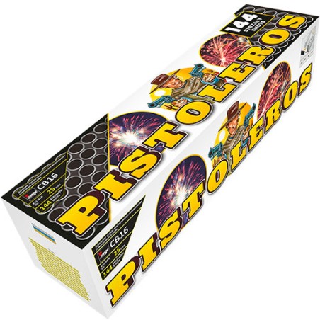 CB16 Wyrzutnia Fajerwerków PISTOLEROS - 144 Strzały 25mm
