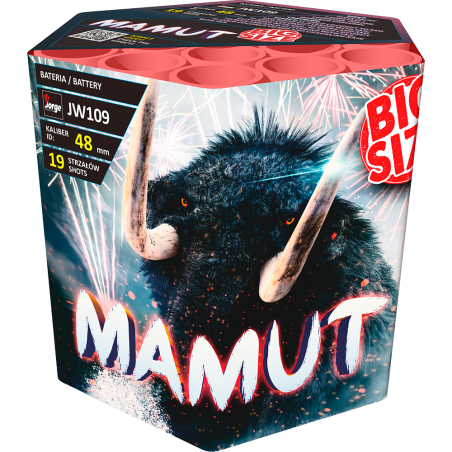 JW109 Wyrzutnia Fajerwerków Mamut - 19 strzałów 48 mm