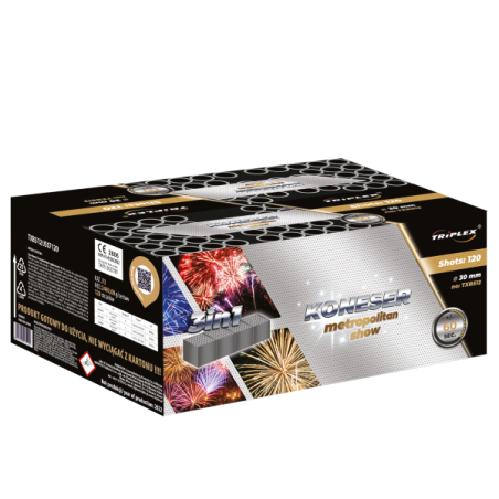 TXB512 Wyrzutnia Fajerwerków Metropolitan Show - 120 strzałów 30mm