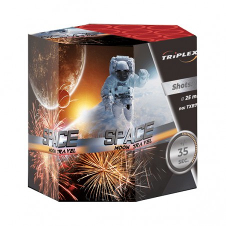 TXB751 Wyrzutnia Fajerwerków Moon Travel - 19 strzałów 25mm