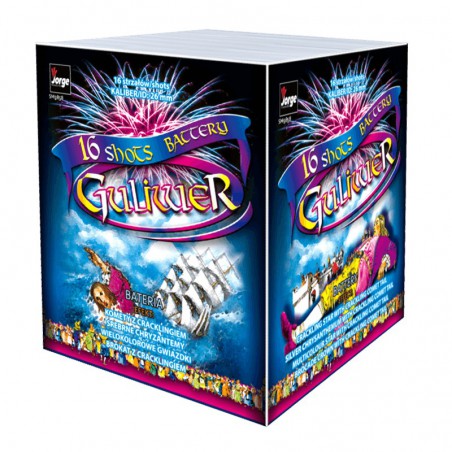 SM9858 Wyrzutnia Fajerwerków Guliwer - 16 strzałów 26mm