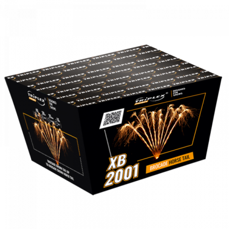 XB2001 Wyrzutnia Fajerwerków Kątowa BROCADE HORSE TAIL - 40 strzałów 25mm