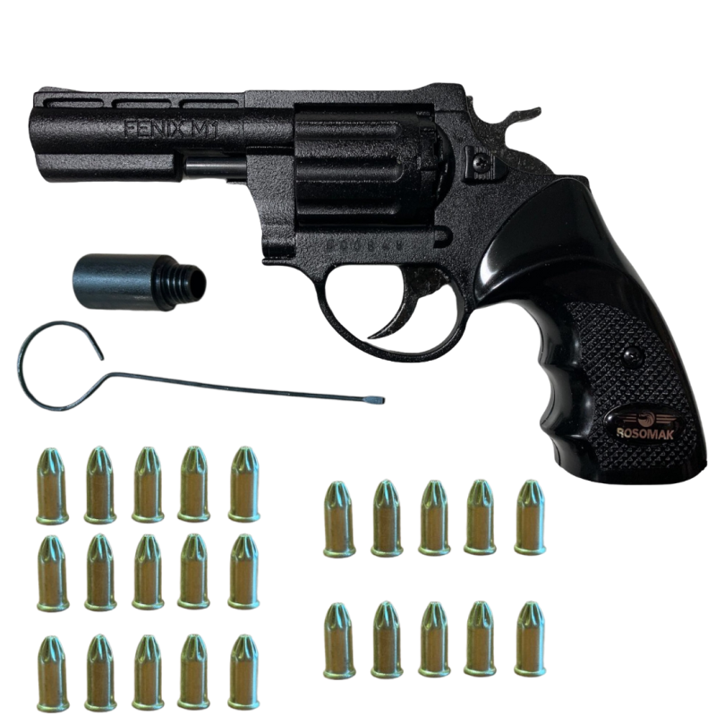 REWOLWER HUKOWY 6MM Fenix DŁUGI + 25 SZTUK AMUNICJI 6MM LONG