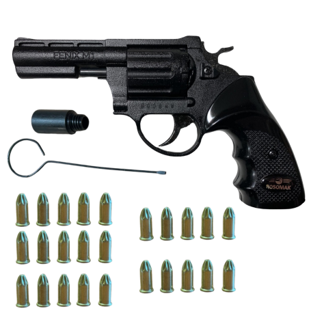 REWOLWER HUKOWY 6MM Fenix DŁUGI + 25 SZTUK AMUNICJI 6MM LONG