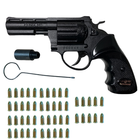 REWOLWER HUKOWY 6MM Fenix DŁUGI + 50 SZTUK AMUNICJI 6MM LONG