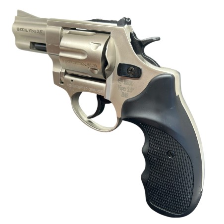 Rewolwer Hukowy 6mm BAS Voltran EKOL Viper 2.5 SATINA kal .22 Long Blanc