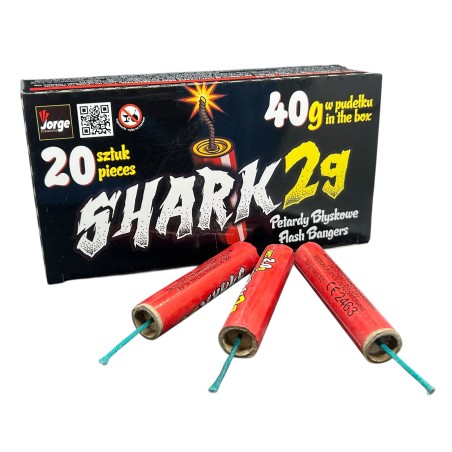 FP6 Petardy Hukowe SHARK 2G - 20 sztuk BŁYSKOWE