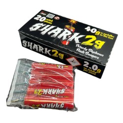 FP6 Petardy Hukowe SHARK 2G - 20 sztuk BŁYSKOWE