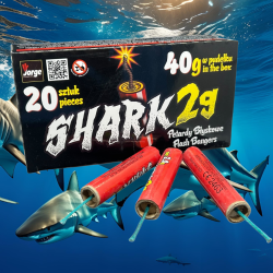 FP6 Petardy Hukowe SHARK 2G - 20 sztuk BŁYSKOWE