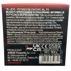 Petardy Hukowe MAGNUM na dziki JC11 - 20 sztuk JORGE FIREWORKS