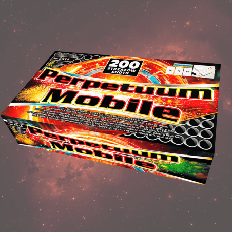 CB14 Wyrzutnia Fajerwerków PERPETUUM MOBILE - 200 Strzałów 20mm