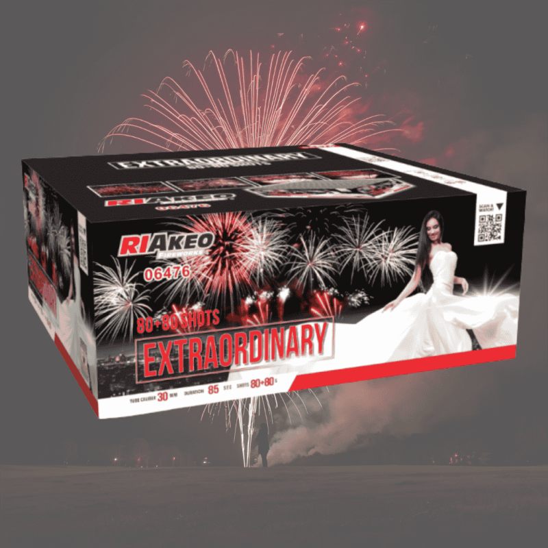 HF-80-2366 Wyrzutnia Fajerwerków Riakeo EXTRAORDINARY - 160 strzałów 30mm HF-80-2366 Wyrzutnia Fajerwerków Riakeo EXTRAORDINARY - 160 strzałów 30mm