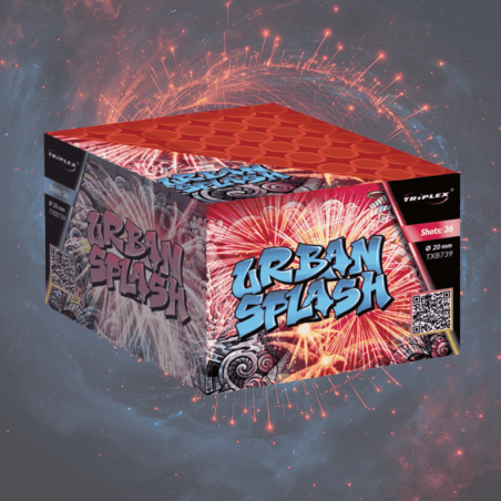 TXB739 Wyrzutnia Fajerwerków URBAN SPLASH - 36 strzałów 20mm