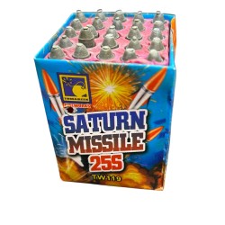 TW117 Wyrzutnia Fajerwerków SATURN MISSILE KATIUSZE  - 25 strzałów 7mm