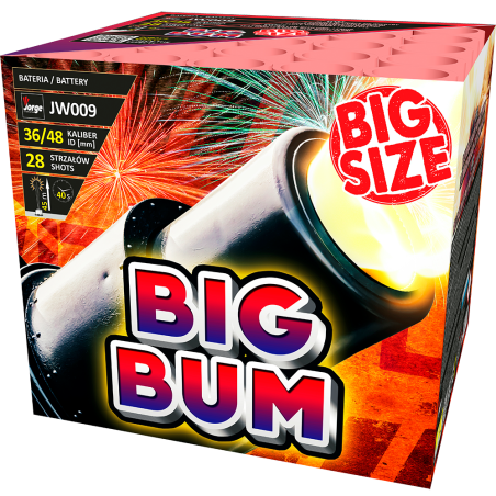 JW009 Wyrzutnia Fajerwerków BIG BUM - 25 Strzałów 36/48mm