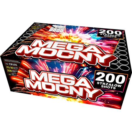 CB105 Wyrzutnia Fajerwerków MEGA MOCNY - 200 Strzałów 25/30mm