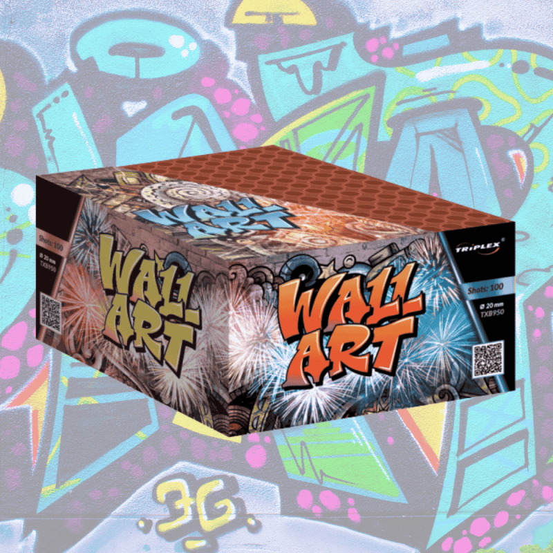 TXB950 Wyrzutnia Fajerwerków WALL ART - 100 strzałów 20mm TXB950 Wyrzutnia Fajerwerków WALL ART - 100 strzałów 20mm