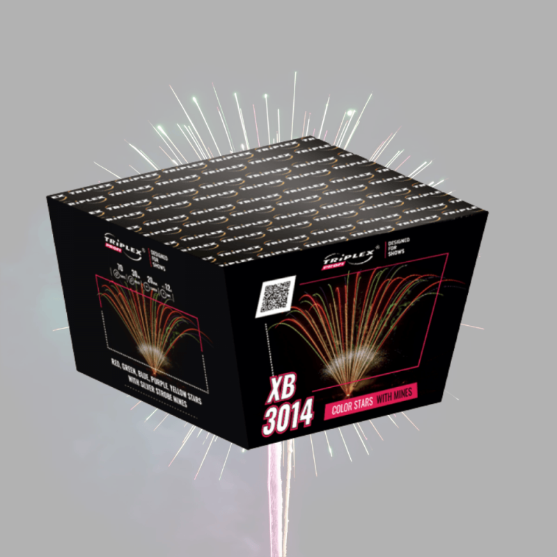 XB3014 Wyrzutnia Fajerwerków COLOR STARS WITH MINES - 70 strzałów 20mm XB3014 Wyrzutnia Fajerwerków COLOR STARS WITH MINES - 70 strzałów 20mm