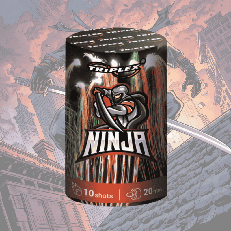 TXB2611 Wyrzutnia Fajerwerków NINJA - 10 strzałów 20mm TXB2611 Wyrzutnia Fajerwerków NINJA - 10 strzałów 20mm