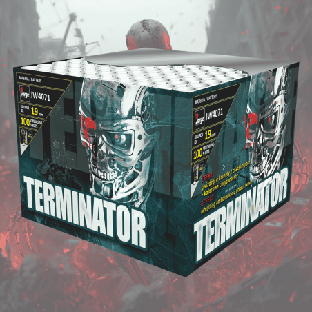 JW4071 Wyrzutnia Fajerwerków TERMINATOR - 100 Strzałów 19mm