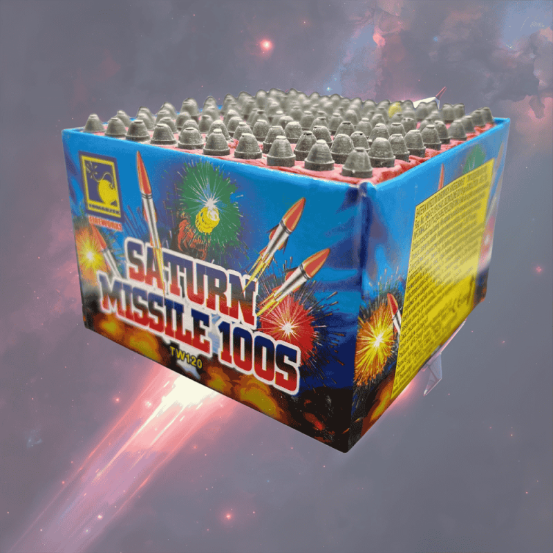 TW120 Wyrzutnia Fajerwerków SATURN MISSILE KATIUSZE  - 100 strzałów 7mm