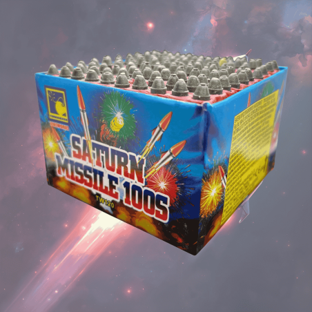 TW120 Wyrzutnia Fajerwerków SATURN MISSILE KATIUSZE  - 100 strzałów 7mm